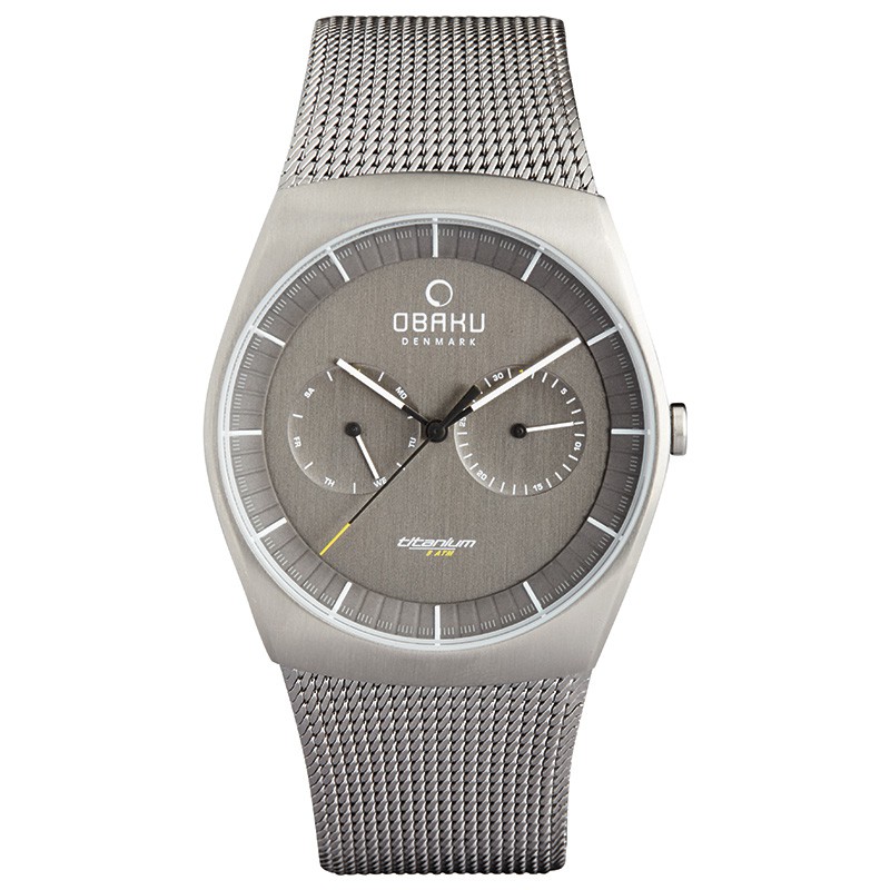 Montre Obaku acier gris homme