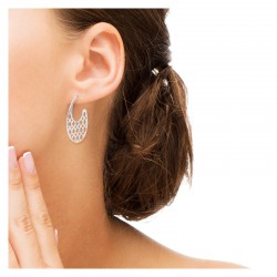 Boucle d'oreille Murat argent