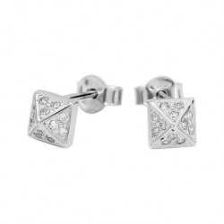 Boucles d'oreilles Murat argent et oxydes de zirconium