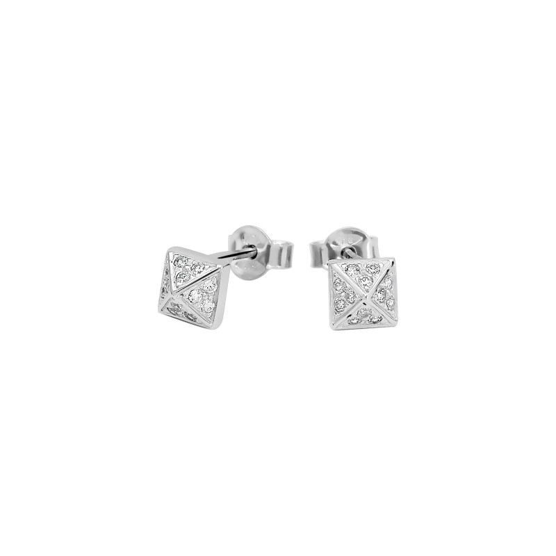 Boucles d'oreilles Murat argent et oxydes de zirconium