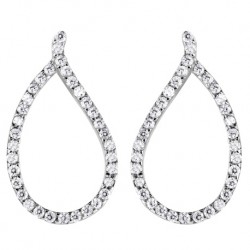 Boucles d'oreilles Murat argent et oxydes de zirconium