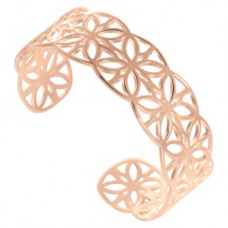 Bracelet Murat Graphique plaqué or rose