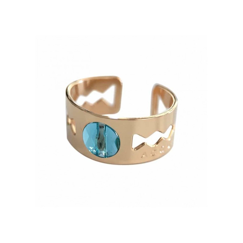 Bague Acquadila galaxie dorée turquoise