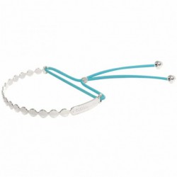 Jonc Acquadila mini bubble argent turquoise