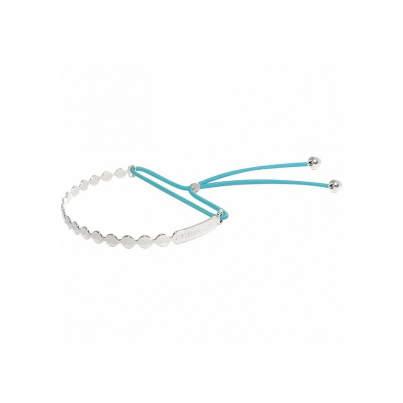 Jonc Acquadila mini bubble argent turquoise