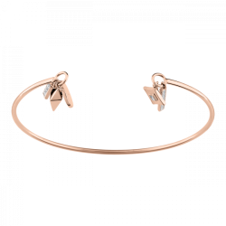 Bracelet Murat Aventure en plaqué or rose et oxydes de zirconium