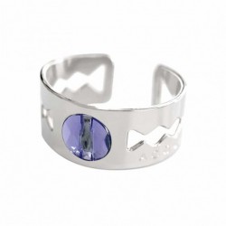 Bague Acquadila galaxie argent parme