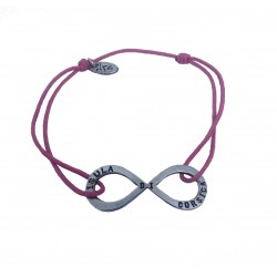 Bracelet JFC infini "Isula Di Corsica" sur cordon réglable