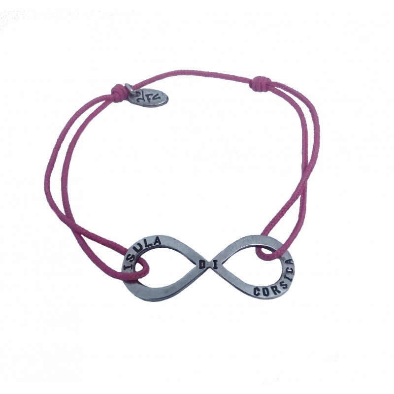 Bracelet JFC infini "Isula Di Corsica" sur cordon réglable