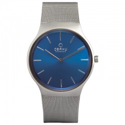 Montre Obaku acier bleu homme