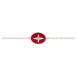 Bracelet Murat Royale plaqué or rose et oxydes de zirconium