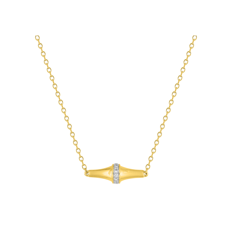 Collier Murat Royale plaqué or et oxydes de zirconium