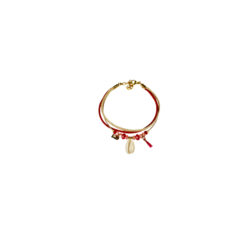 Bracelet Carabella triple rangs coquillage