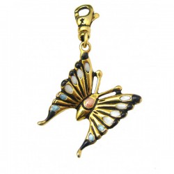 Pendentif Nanarella Papillon en plaqué or