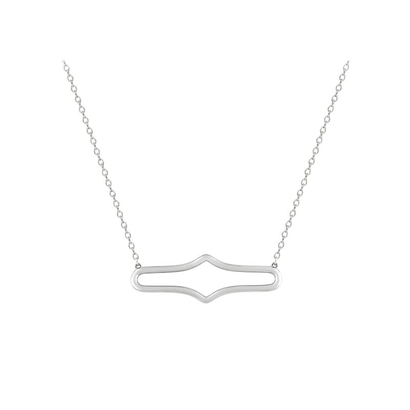 Collier Glamour en argent rhodié Murat