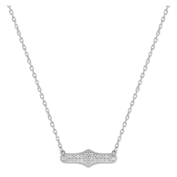 Collier Glamour en argent rhodié et oxydes Murat