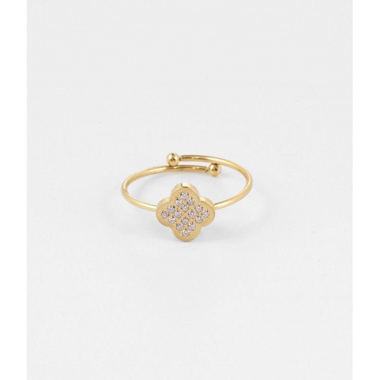 Bague en acier doré Bague en acier doré