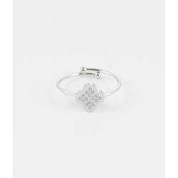Bague en acier doré