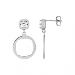 Boucles d'oreilles Glamour argent