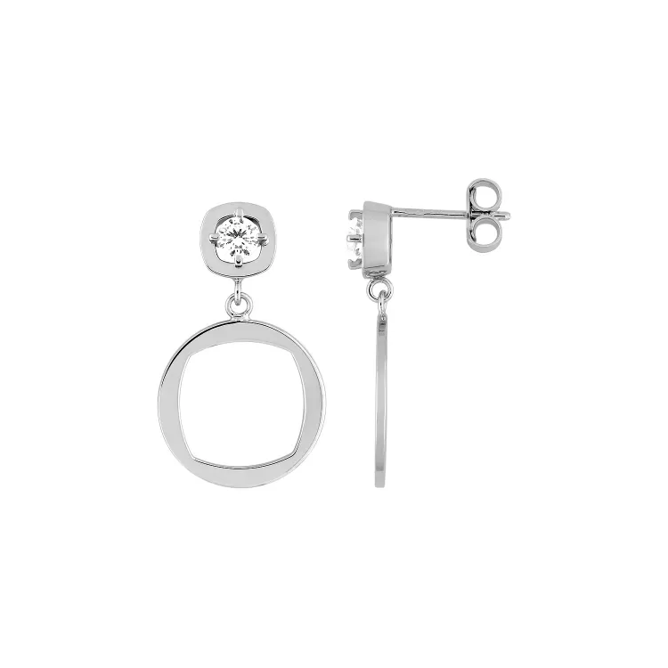 Boucles d'oreilles Glamour argent