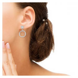 Boucles d'oreilles Glamour argent