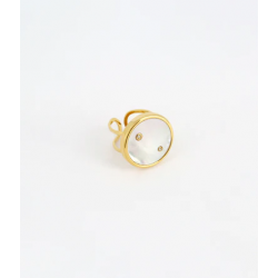 Bague Button (NACRE)