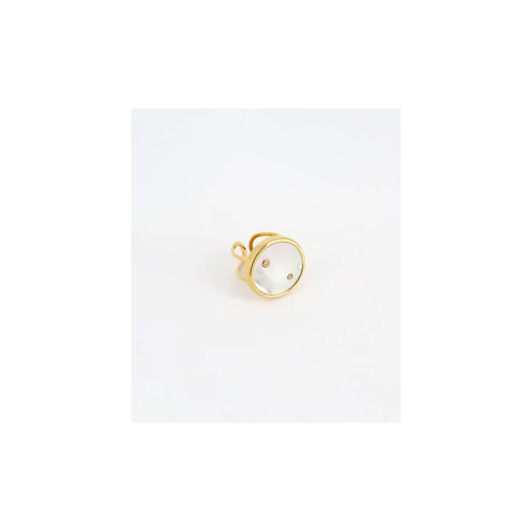 Bague Button (NACRE)