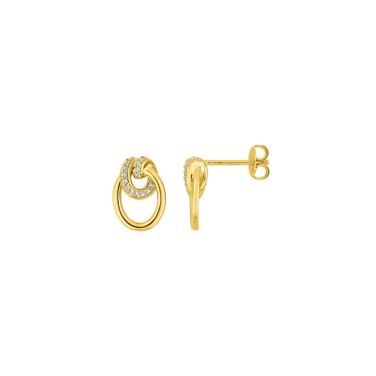 Boucles d'oreilles Royale en plaqué or