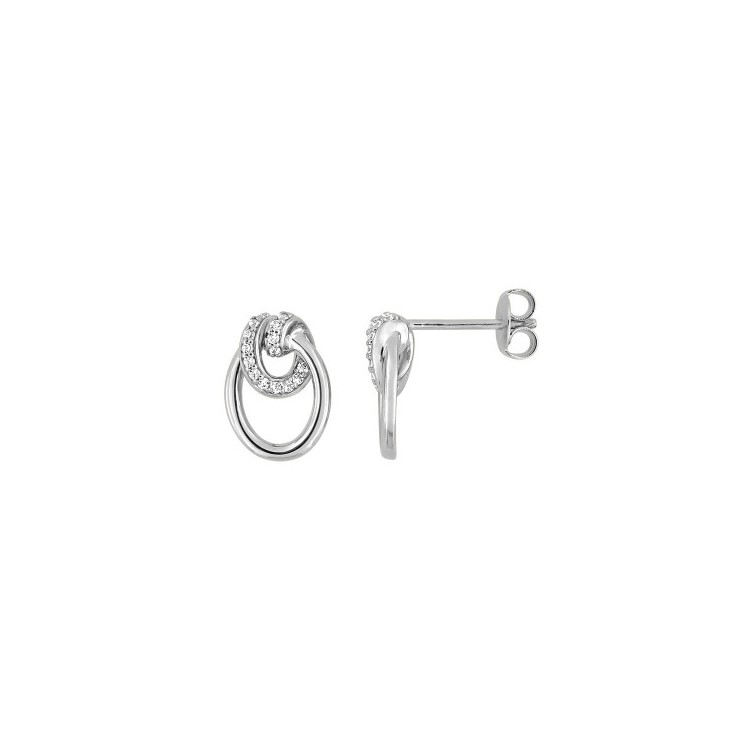 Boucles d'oreilles Royale argent