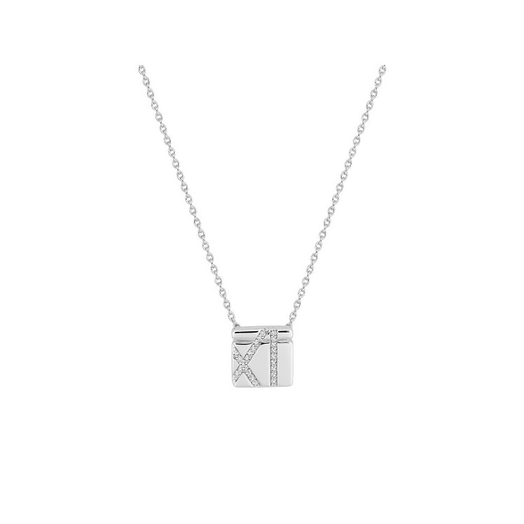 Collier Argent 925% rhodié & oxydes de zirconium