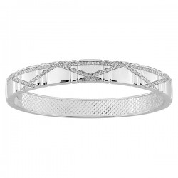 zoom_in  Bracelet jonc Argent 925‰ rhodié & oxydes de zirconium