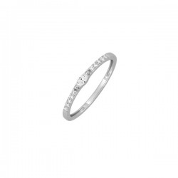 Bague Argent 925‰ rhodié & oxydes de zirconium