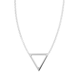 Collier Murat argent motif triangle