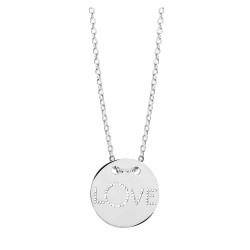 Collier Murat argent love