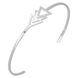 Bracelet Murat argent motif triangle