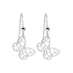 Boucles d'oreilles Murat argent Papillon