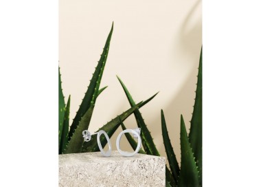 Boucles d'oreilles cœur plaqué argent Zalio pour femme I