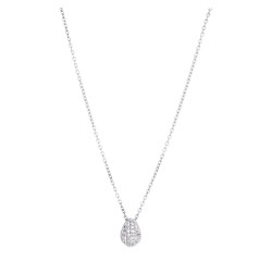 Collier Murat argent et oxydes de zirconium