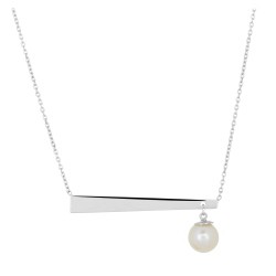 Collier Murat argent et perle d'eau douce