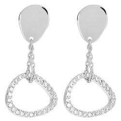 Boucles d'oreilles Murat argent et oxydes de zirconium