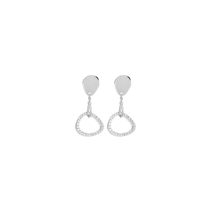 Boucles d'oreilles Murat argent et oxydes de zirconium