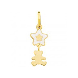 Pendentif Lulu Castagnette étoile et ourson