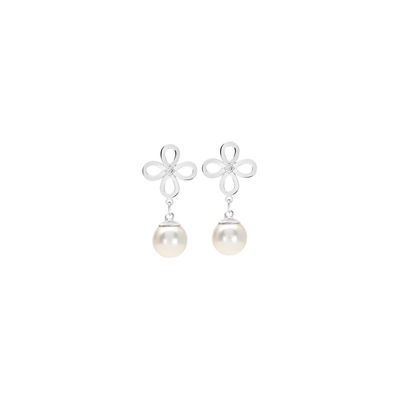 Boucles d'oreilles Murat Chance en argent perle de culture