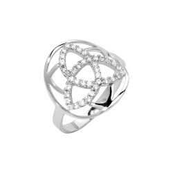 Bague Murat argent et oxydes de zirconium