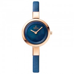 Montre Obaku acier et cuir