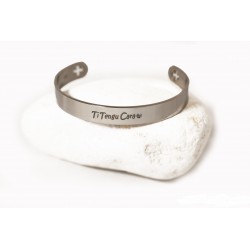 bracelet Corse jonc acier "ti tengu cara"