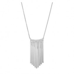 Collier Murat Franges en argent et oxydes de zirconium