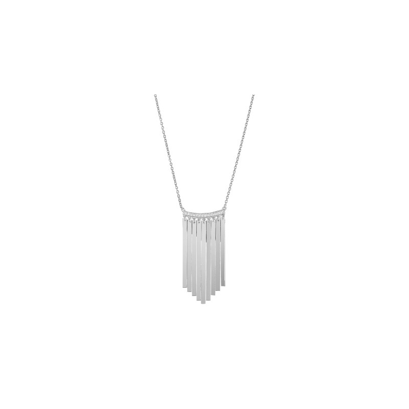 Collier Murat Franges en argent et oxydes de zirconium