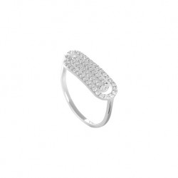 Bague Murat Attachante en argent et oxydes de zirconium